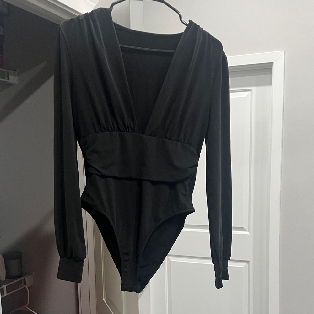 Black Long Sleeve Bodysuit